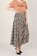 Leopard Midi Wrap Skirt (Large)