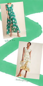 Inspired Looks - Green Floral Sleeveless Maxi Wrap Dress