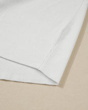 Green Color Block Plain Ribbed Knit Baggy Sweater (S-XL)