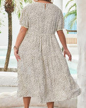 Kaylani Plus Size Leopard Print Flared Dress (1X-4X)