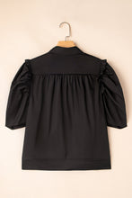 Analeia Frilly Puff Sleeve Stylish Collared Shirt (S-XL)