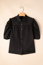 Analeia Frilly Puff Sleeve Stylish Collared Shirt (S-XL)