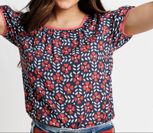 Splendid Navy Floral Top (XS-XL)