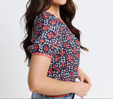 Splendid Navy Floral Top (XS-XL)