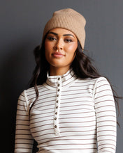 Alpine Beanie (Brown & Grey)