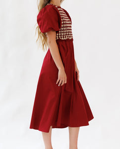 Elevate Red Dress & Crochet Vest Set (XS-2XL)
