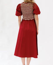 Elevate Red Dress & Crochet Vest Set (XS-2XL)