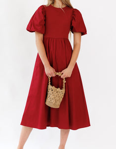 Elevate Red Dress & Crochet Vest Set (XS-2XL)