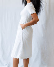 Swiss Dot Scallop Dress (XS-2XL)