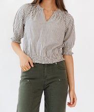 Penelope Grey Stripe Top (XS-2XL)