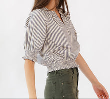 Penelope Grey Stripe Top (XS-2XL)