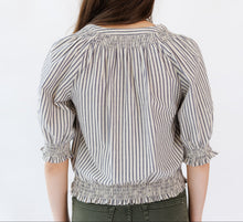 Penelope Grey Stripe Top (XS-2XL)