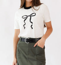 Demure Bow Tee (XS-2XL)