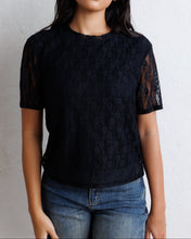 Laid Back Black Lace Tee (XS-2XL)