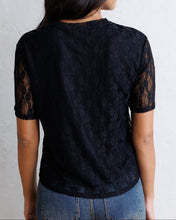 Laid Back Black Lace Tee (XS-2XL)