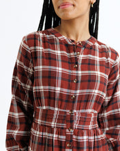 Natalia Brick Plaid Dress (XS-2XL)