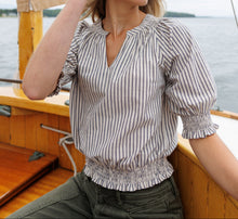 Penelope Grey Stripe Top (XS-2XL)