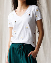 Embroidered Sunflower Fields Tee (XS-2XL)
