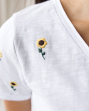 Embroidered Sunflower Fields Tee (XS-2XL)