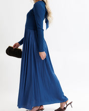 Soho Dark Blue Satin Dress (XS-2XL)