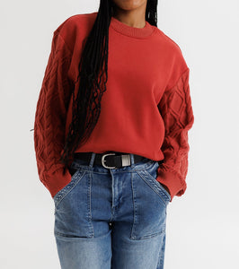 Cable Crew Sweatshirt (XS-2XL)