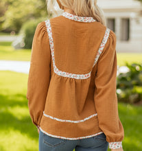 Iridora Long Puff Sleeve Blouse (S-XL)