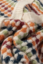 Seraxie Pattern Knit Front Sweater (S-XL)