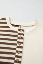 Ariana Stripe Stitched Oversized Sweatshirt (S-XL)