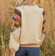 Logan Aztec Raglan Pullover Sweatshirt (S-XL)