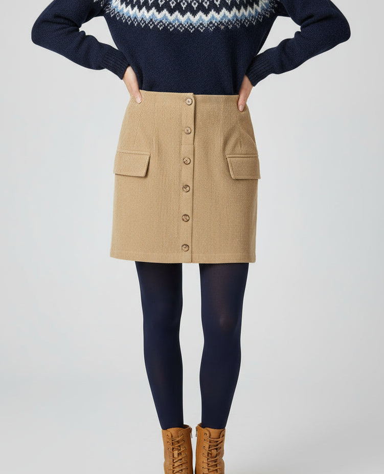 Xiomara Front Faux Mini Skirt (S-XL)