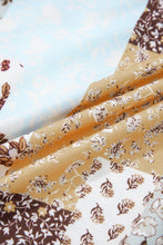 Floral Patchwork Long Sleeve Blouse (S-XL)