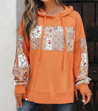 Myrassa Side Slit Drawstring Hoodie Sweatshirt (S-L)