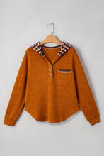 Payton Pattern Hoodie Henley Top (S-XL)