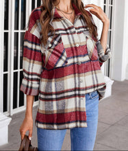 Plaid Print Pocketed Shirt (S-2XL) 2 Colors