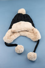 Cable Weave Pom Trapper Hat (OS) 4 Colors