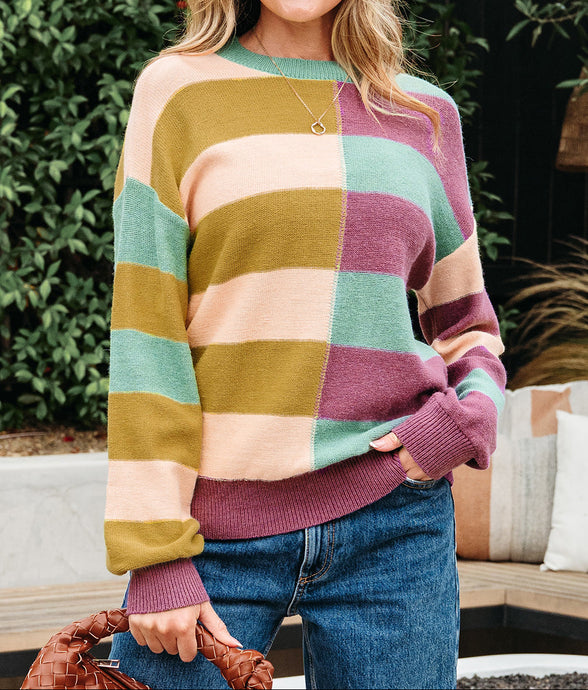 Isabelle Ribbed Edge Casual Sweater (S-L)