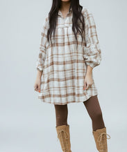 Dana Plaid Babydoll Dress (S-XL)