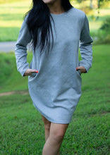 Quincy Textured Long Sleeve Dress (S-XL)