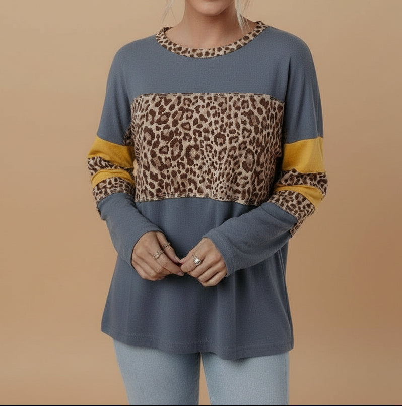 Serenity Drop Shoulder top Long Sleeve Top (S-XL)