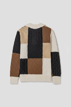 Paige Cable Knit Sleeve Buttons Collared Sweater (S-XL)