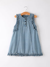 Summer Girls Sleeveless Ruffle Dress (2-12)