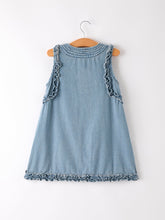Summer Girls Sleeveless Ruffle Dress (2-12)