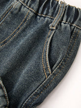 Girls Bow Stretch Wide-Leg Jeans(2-6)