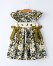 Camo Duck Smocked Girls Dress (2-6)