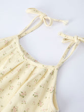 Floral Baby Girl Sleeveless Jumpsuit w/ Pockets (2-7)