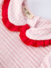 Girls' Plaid Smocked Strawberry Applique Shorts Set (2-6)