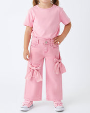 Pink Bow Girls Denim Pants (2-7)