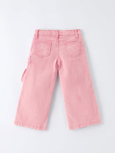 Pink Bow Girls Denim Pants (2-7)