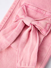 Pink Bow Girls Denim Pants (2-7)