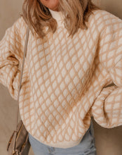 Ximena Rhombus Textured Knit Sweater (S-XL)